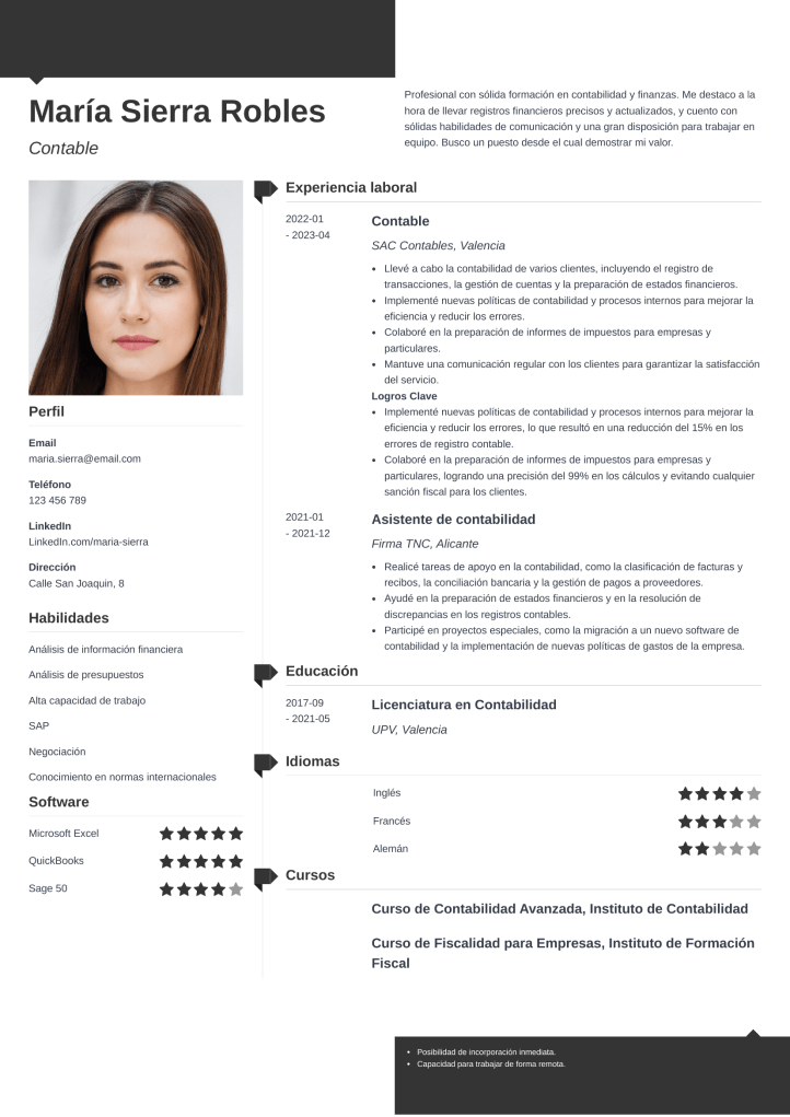 plantilla curriculum vitae hero 5